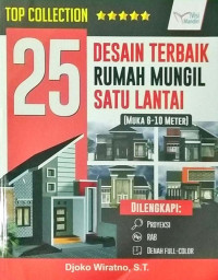 Image of 25 Desain Terbaik Rumah Mungil Satu Lantai : Muka 6-10 Meter